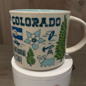 Colorado State Blue & Green Ceramic Coffee Mug